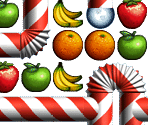 Gameplay Graphics - Super Fruit Fall Deluxe Edition