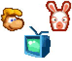 Adventure Board Tiles - Rayman Raving Rabbids: TV Party