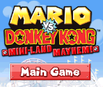 Main Menu - Mario vs. Donkey Kong: Mini-Land Mayhem!