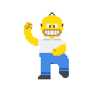 Homer Simpson (Donkey Kong Arcade-Style) - The Simpsons Customs