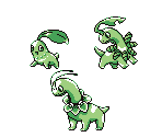 #152 Chikorita, #153 Bayleef & #154 Meganium (R/G/B-Style) - Pokémon Generation 2 Customs
