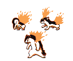 #155 Cyndaquil, #156 Quilava & #157 Typhlosion (R/G/B-Style) - Pokémon Generation 2 Customs