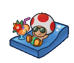 Oasis Toad - Paper Mario: Sticker Star