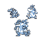 #158 Totodile, #159 Croconaw & #160 Feraligatr (R/G/B-Style) - Pokémon Generation 2 Customs