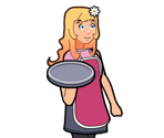 Girl - Burger Restaurant