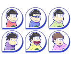 Set Icons (Hoodie) - Osomatsu-san Hesokuri Wars: Battle of the NEETs