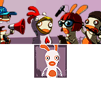 Save Icon and Banner - Rayman Raving Rabbids: TV Party