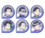 Set Icons (Denki Mystery) - Osomatsu-san Hesokuri Wars: Battle of the NEETs