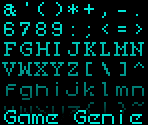 Font (Expanded) - Game Genie Customs