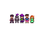 Clothes Therapy Characters - Stardew Valley