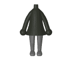 Idle (Female, Black) - My Nintendo Mii Stage