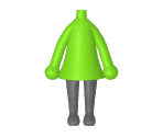 Idle (Female, Lime Green) - My Nintendo Mii Stage