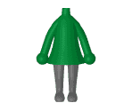 Idle (Female, Green) - My Nintendo Mii Stage