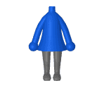 Idle (Female, Blue) - My Nintendo Mii Stage