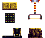 Sandopolis Zone Act 2 (3 - Dimmed) Objects - Sonic & Knuckles