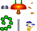 Mushroom Hill Zone Act 1 & Act 2 Summer Objects - Sonic & Knuckles