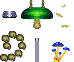 Mushroom Hill Zone Act 2 Winter Objects - Sonic & Knuckles