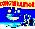 Congratulations Screen - Caesar's Palace II
