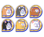 Set Icons (Dog Matsu:1 Dog) - Osomatsu-san Hesokuri Wars: Battle of the NEETs