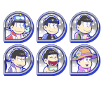 Set Icons (Swimsuits) - Osomatsu-san Hesokuri Wars: Battle of the NEETs