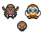 Swinub, Piloswine & Mamoswine - Pokémon Mystery Dungeon: Explorers of Sky