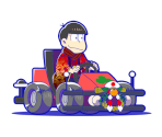 Osomatsu (Iyami Kart) - Osomatsu-san Hesokuri Wars: Battle of the NEETs