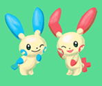 Plusle and Minun - Pokémon Art Academy