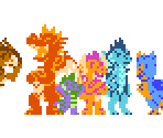 Dragons (SMB1-Style) - My Little Pony Customs