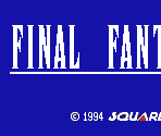 Game Selection - Final Fantasy I-II (JPN)