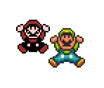 Mario & Luigi (WarioWare: Twisted! Death Sprite, Expanded) - Mario Customs