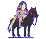 Osomatsu (Knight with Horse) - Osomatsu-san Hesokuri Wars: Battle of the NEETs