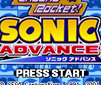Game Select - 2 Games in 1: Sonic Advance + ChuChu Rocket!