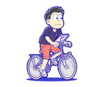 Todomatsu (Bicycle) - Osomatsu-san Hesokuri Wars: Battle of the NEETs