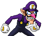 Waluigi (Pixel Art) - Mario Customs