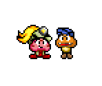 Goombario and Goombella - Paper Mario Customs