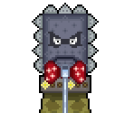 Quiz Thwomp - Paper Mario Customs
