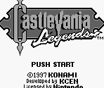 Title and Password Screen - Castlevania Legends