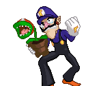 Waluigi (Pixel Art) - Mario Customs