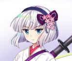 Youmu Konpaku (White Gardener of the Netherworld Tower) - Touhou LostWord