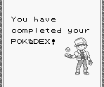Diploma Screen - Pokémon Red / Blue