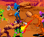 Scene 4: Prehistoric Turtlesaurus - Teenage Mutant Ninja Turtles: Turtles in Time