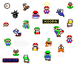 Overworld Sprites - Super Mario World