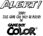 Game Boy Error Message - Looney Tunes Collector: Martian Alert