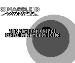 Game Boy Error Message - Marble Madness (Game Boy Color)