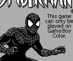 Game Boy Error Message - Spider-Man