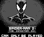 Game Boy Error Message - Spider-Man 2: The Sinister Six