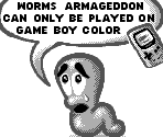 Game Boy Error Message - Worms Armageddon