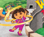 Health & Safety Screen, Presentation & Game Title - Dora the Explorer: Dora's World Adventure