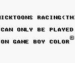 Game Boy Error Message - Nicktoons Racing