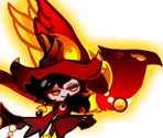 Crowberry Cookie (Feathered Flamestealer) - Cookie Run: OvenBreak